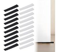 LACHT Lot de 20 cales pour meubles,81 x 19.7 x 98.7 mm, En plastique - Avec points de rupture intégrés,Noir/blanc
