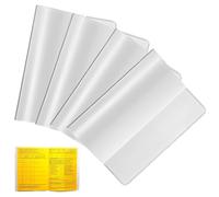 LACHT Lot de 4 Étuis de Protection pour Carnet de Vaccination，Carnet vaccination international,Pour Adulte - ÉtancheConvient pour Nouveau Carnet de 20 x 13,5 cm