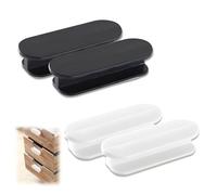 LACHT Poignée de Meuble Autocollante, Poignet De Porte Autocollante, 4 Pièces Poignée De Porte Extérieure, Poignet Ventouse Baie Vitrée, Poignées De Porte, Poignet De Porte Exterieur