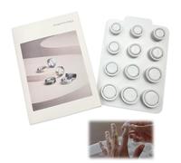 LACHT Ring 4 Baguier Trouvez Votre Taille Avant d'acheter - Classification de Taille Unique à Chaque Personne pour Les Anneaux connectés,Baguier