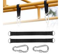 LACHT Sangle hamac,2 Pcs Sangle Hamac Balancoire Arbre Fixation Hamac Sangles de Suspension Max 400kg Sangle Hamac en Nylon pour Balancoire de Jardin Hamac Chaise Suspendue Exterieur