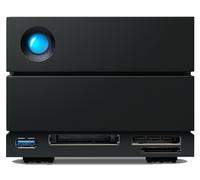 LaCie 2big Dock - Baie de disques - 60 To - 2 Baies (SATA-600) - HDD 30 To x 2 - Thunderbolt 4, USB 3.2 Gen 2 (externe) - avec Plan de service de récupération des données d'une durée de 5 ans Noir