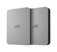 LACIE Mobile Drive HDD USB-C 1To 2.5p Moon Silver with USB-C cable