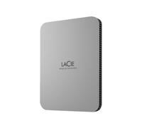 LACIE Mobile Drive HDD USB-C 2To 2.5p Moon Silver with USB-C cable