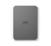 LaCie Mobile Drive Secure 2To USB Type-C 3.2 Gen 1 Disque Dur Externe Gris - Thunderbolt, Protection par Mot de Passe, Compatible macOS, 85.3x118.3x10.4mm