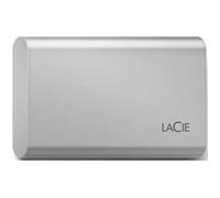 LaCie Portable SSD STKS2000400 - SSD - 2 To - externe (portable) - USB (USB-C connecteur) - lune argentée - avec Seagate Rescue Data Recovery