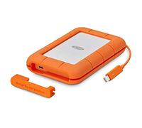 LaCie Rugged Thunderbolt USB-C 5To, disque dur externe mobile - STFS5000800 (1x Thunderbolt, 1X USB-C)