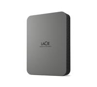 LaCie STLR5000400 Disque Dur Externe 5To USB Type-C 3.2 Gen 1 Thunderbolt 4 Gris 85.3x20.4x118.3mm, 300g, Compatible macOS