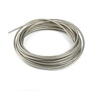 l'acier inoxydable, 304 SS Vinyl Coated Wire Rope Cable 3.28FT/1m Dia 10-20mm 7x19 Braided(Dia0.8inches/20mm)