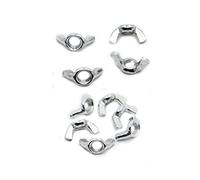 L'acier inoxydable en forme de papillon Écrous à oreilles en acier au carbone zingué M3-M12, paquet de 5 ou 10 pièces(M4 10pcs)