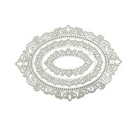 Laciness Die Cuts Nesting Oval Cutting Dies Embossing Die Cuts Templates for Kid Gift Card Making Scrapbooking DIY Album dentelle die cuts for card making