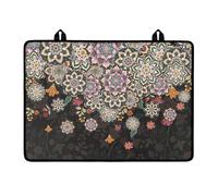 LACIYISON Housse de cuisinière à motif floral mandala bohème pour cuisinière, 74,1 x 53,2 cm, housse pliable Glasstop pour cuisinière de camping-car, housses de cuisinière pour brûleurs à gaz