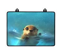 LACIYISON Housse de protection imperméable pour cuisinière électrique - Motif loutre - 74,1 x 53,2 cm - Avec boucles de suspension