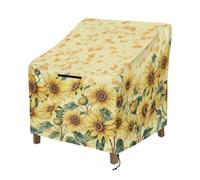 LACIYISON Housses de chaise de patio imprimées de tournesol robustes, imperméables, pour chaises à bascule, 73,7 x 83,8 x 91,4 cm