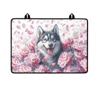 LACIYISON Husky - Housse de protection imperméable pour cuisinière électrique en verre avec imprimé floral - Grande protection pour cuisinière électrique en verre, four à dessus plat