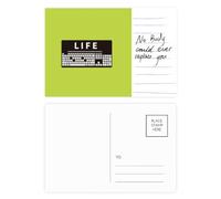 Lack Life Carte postale avec combinaison clavier pour anniversaire de mariage