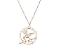LACKINGONE Collier Hunger Games Insigne Victorieux Collier Cosplay Accessoires (Couleur Dorée)