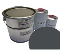 Lackpoint Lot de 1 litre de peinture de voiture 2K pour VW Audi LH7J Gris Pas de vernis transparent Trend Tuning