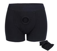 Lacnuopao Plus Size Strap on Harness Underwear,Strapon Pants Strapless Strap on Harnesses Panties Underwear for Men Women Black