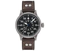 Laco Montre d'aviateur originale, fabriquée en Allemagne - 39 mm, qualité unique, finition exceptionnelle, étanche, design intemporel, depuis 1925, bracelet