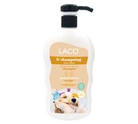 LACO - Shampoing Tout Doux 1L avec Pompe - Shampoing Chien Chiot et Autres Animaux - Nettoie sans Irriter - Laisse un Pelage Souple, Brillant, Facile à Brosser - pH Neutre, Aloe Vera - Peaux Sensibles