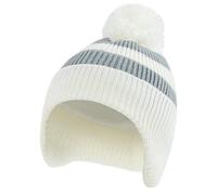 LACOFIA Bonnet et Echarpe Hiver pour Bébé Ensemble Chapeau Chaud Enfant en Tricot avec Doublure en Polaire et Pompon