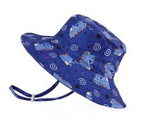 LACOFIA Chapeau de Soleil Bob Réglable pour Bébé Bonnet d'été pour Enfant Bord Large pour Piscine/Plage/Natation/Extérieure