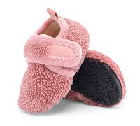 LACOFIA Chaussons Enfant Fille Chaussures Pantoufle Antidérapantes Chaude Hiver pour Enfant Rose 25.5/26 EU(Taille Fabricant 28/29)