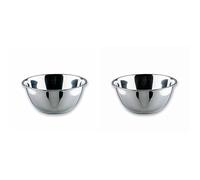 LACOR - 14016 - GARINOX Conical Bowl, Food Bowl, Saladier, Food Container, Inox Steel, 16 cm, Capacité: 0.9 L (Lot de 2)