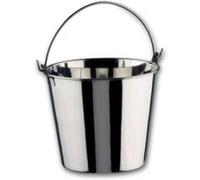 Lacor Seau en inox Garinox 14128 – 28 cm, 14 Litre – Argent