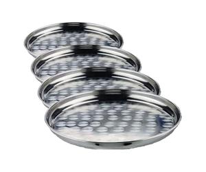 LACOR 14136 Plateau Limonadier Inox Garinox 36 cm (Lot de 4)