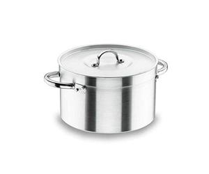 Lacor 20037 - Gratin haut avec aluminium Couvercle Chef 36 cm | Fabriqué en acier inoxydable de qualité alimentaire; haute résistance à la corrosion et usure quotidienne