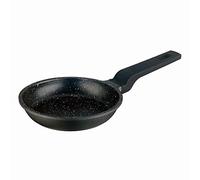 Lacor Poêle Blinis ECO-PIEDRA – Fonte alu sans PFOA, antiadhésive tricouche, Ø14×5,6 cm, noir