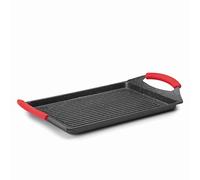 Lacor 24134-placha-grill aluminium fundido34x 26eco-piedra, couleur noir, 45x 27x 6cm Noir G