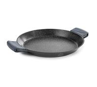 Lacor Poêle à paella 25432, aluminium moulé, antiadhésif, induction, 32 cm, écologique, noir