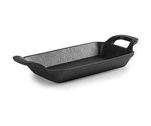 Lacor 25774 - Mini Grill rectangulaire Magma sans base, fer, noir | Ustensile professionnel durable; conçu pour un rendement optimal y nettoyage rapide et facile au lave-vaisselle