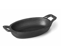 Lacor Poêle ovale 25783 – Fonte noire, O/Bois traitée aelter, 21,7 x 15 cm (28 x 16 x 6 cm)