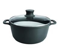 Faitout 16 cm en fonte avec couvercle - Lacor - Noir - Fonte Aluminium Noir G