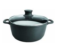 LACOR 25828 FAITOUT FONTE D'ALUMINIUM FORTE AVEC COUVERCLE VERRE DIAMÈTRE: 28 CM G