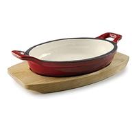 Lacor 25850 - Casserole ovale, aluminium, rouge dégradé, 21'7x15 cm