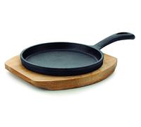 LACOR 25877 Flat Magma Mini Frying Pan, 22 x 12.5 x 1.7 cm, Black