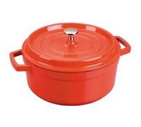 LACOR 25916 FAITOUT ROUGE FONTE D'ALUMINIUM AVEC COUVERCLE DIAMÈTRE: 16 CM Rouge G