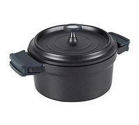 Lacor Faitout 25925 – Aluminium fondu, couvercle rond, poignées amovibles, 24 cm