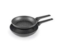 Lacor - 26400 - Ensemble deux Sartenes Forgé Aluminium, Antiadhésive, Adapté à tous les types de cuisines, y compris l’induction, induction complète, 20 et 24cm, Écologique et sans APFO