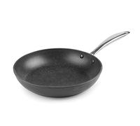 LACOR - 27026 - Poêle antiadhésive tricouche en aluminium fondu, sans PFOA, manche ergonomique, convient pour toutes les cuisines, 26 cm, noir