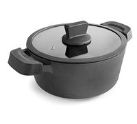 Lacor 27528 27528 Casserole avec Couvercle Titanium Pro avec Antiadhésif 28 cm Aluminium