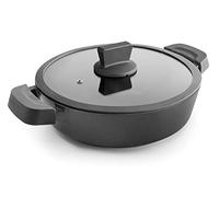 LACOR 27736 Plat à Tarte avec Couvercle Titanium Pro avec Antiadhésif Aluminium 36 cm