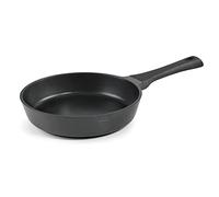 LACOR 27824 Titanium Pro, Non-Stick Frying Pan, Full Induction Diffuser, Titanium Base, Soft Handle, Eco-Friendly and PFOA, Aluminium, 24 cm, Black