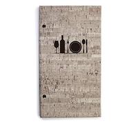 Lacor 28352 Tomasso Collection Porte-menu en simili cuir avec vissage extérieur, thermoscellé en noir, 16 x 28,5 cm