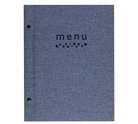 Lacor 28371 Sandro Collection Porte-menu en Telflex avec vissage extérieur, thermoscellé bleu, 23 x 32 cm (A4)